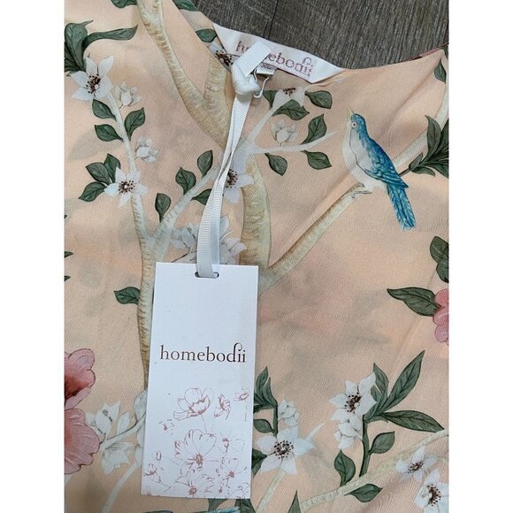 Homebodii NWT Natice Floral Print Chemise Slip Pink Size XL - Picture 6 of 8